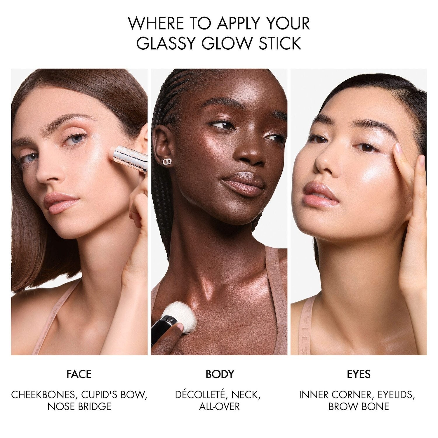 DIOR Backstage Glassy Glow Stick Multi-Use Stick Highlighter Balm, 6 colors