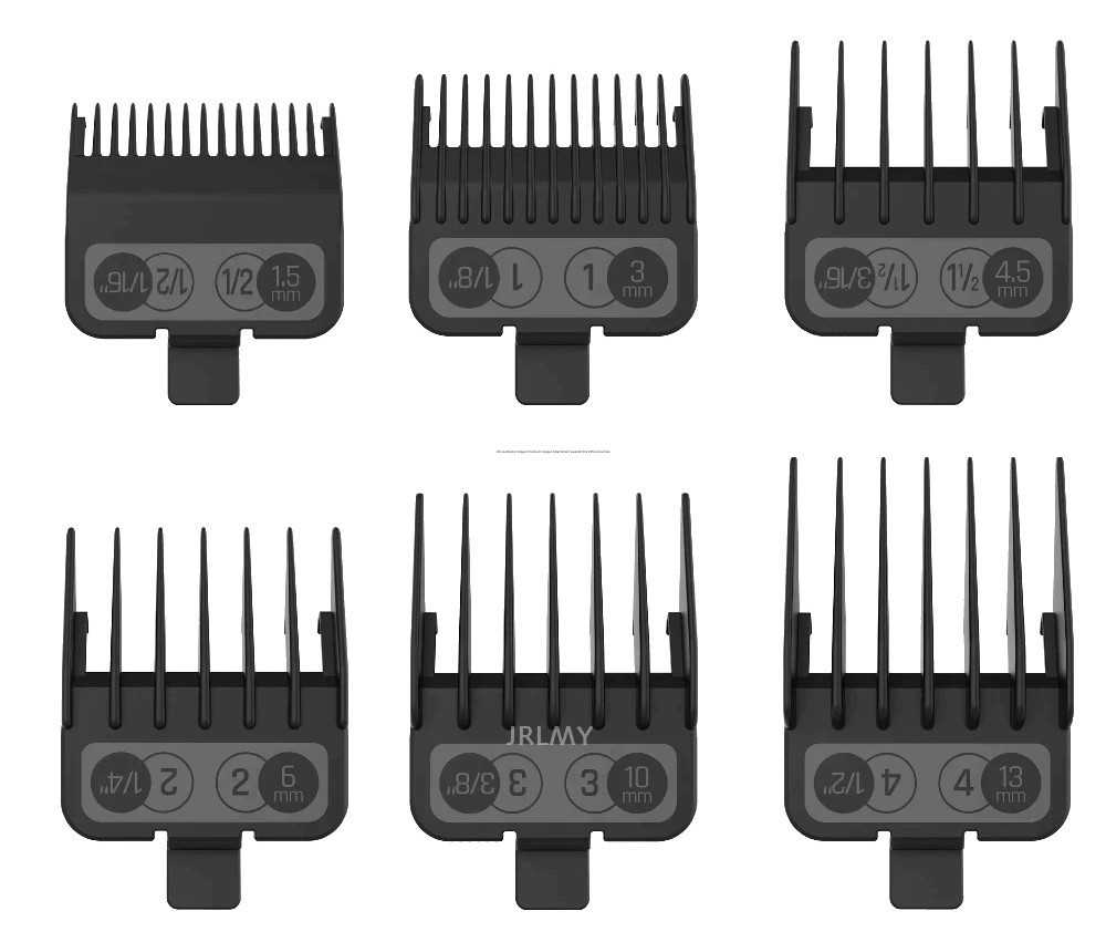 JRL Authentic Clipper Premium Clipper Attachment Guard 6 Pcs Difference Size
