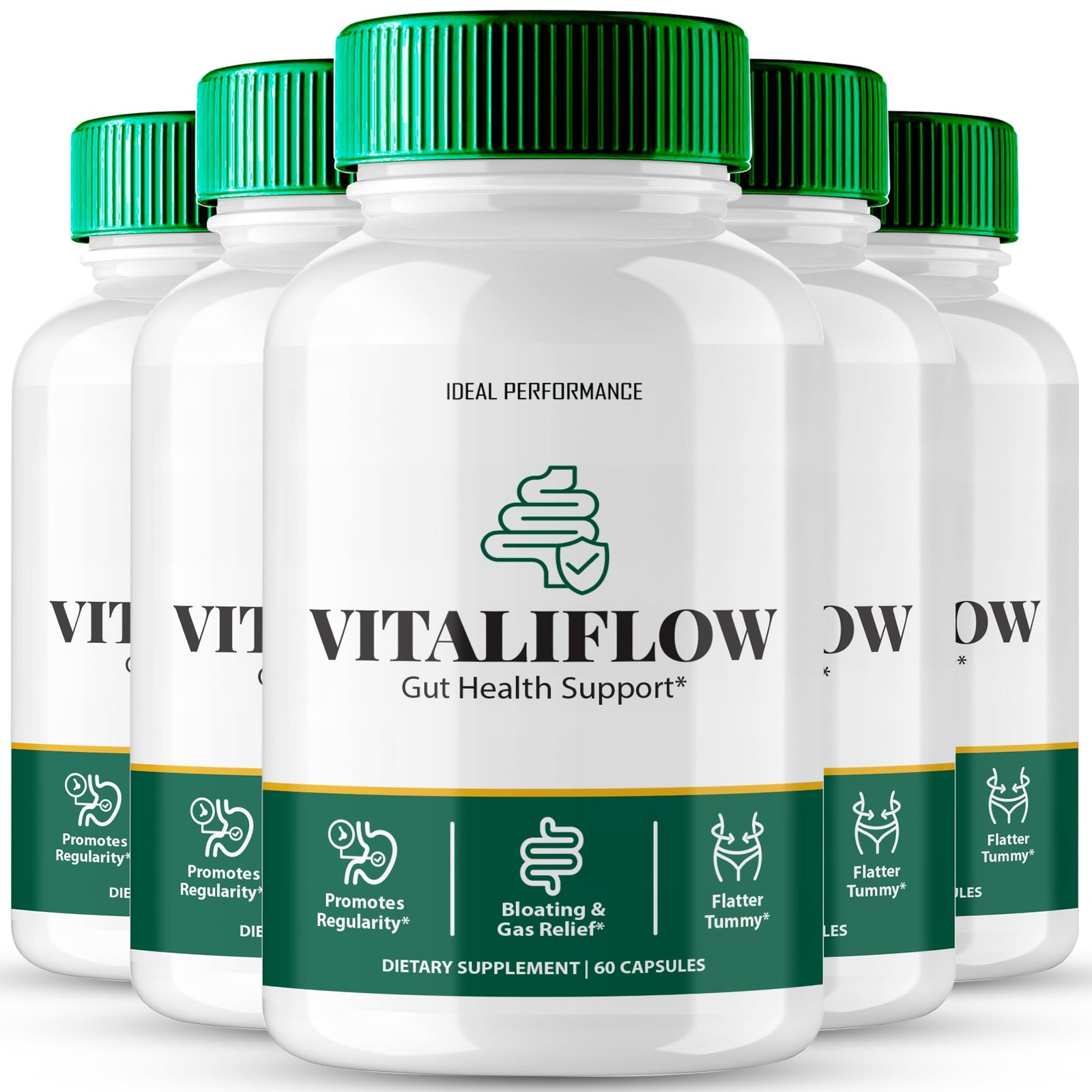 Vitaliflow General Wellness Supplement – 300 Capsules (5 Pack)