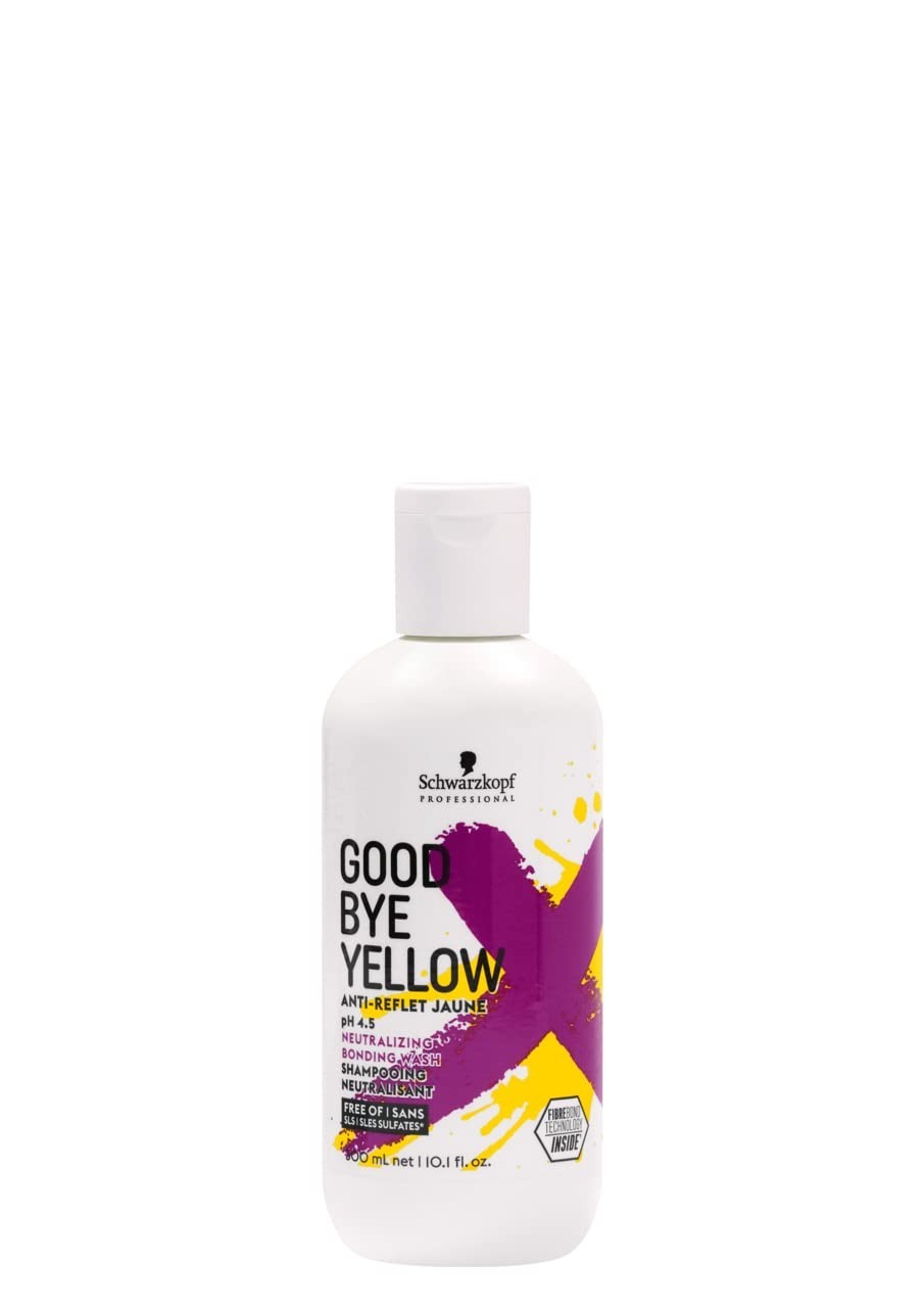 Schwarzkopf GoodBye Yellow Anti-Yellow Shampoo, 10.1 oz