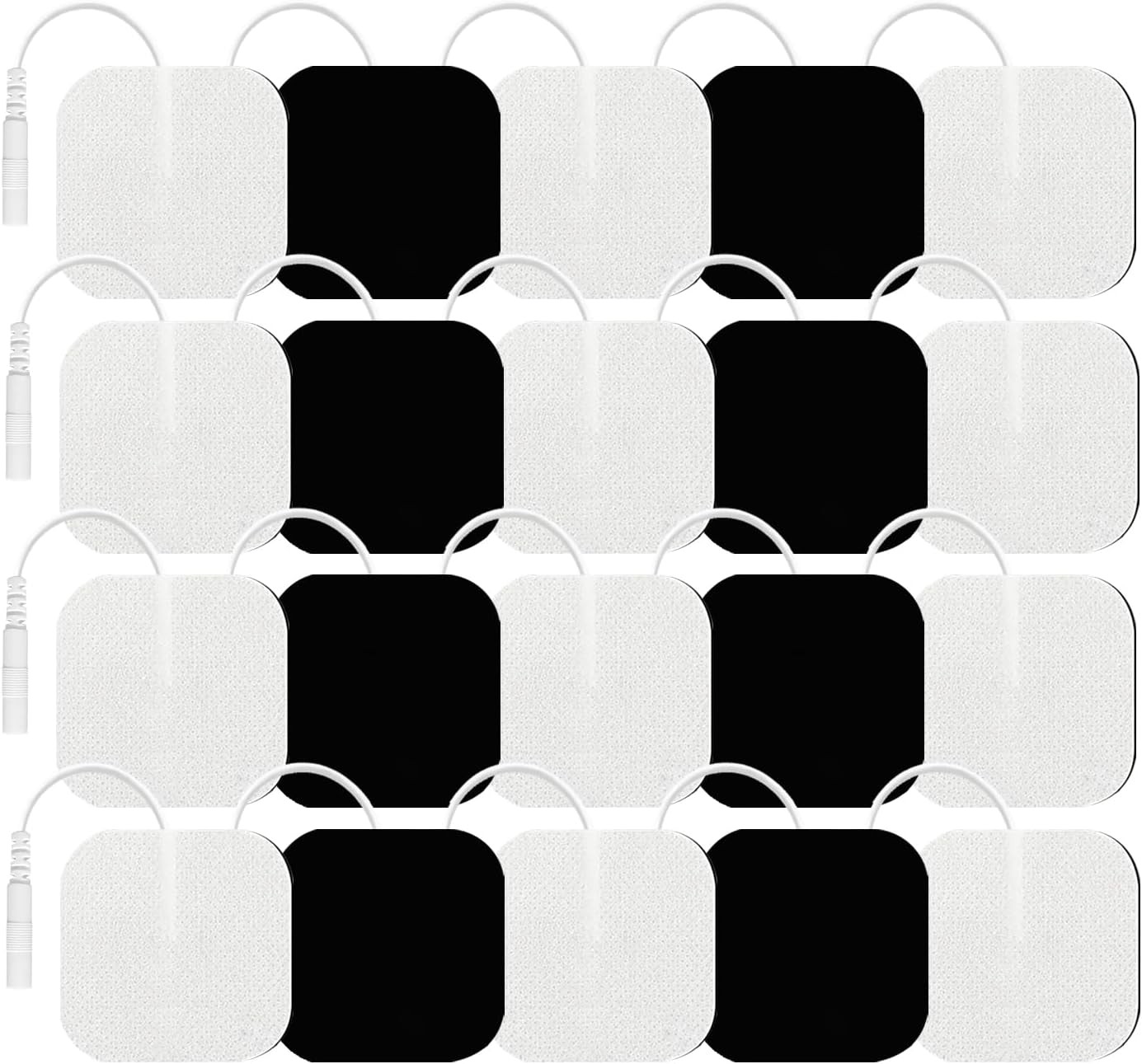 40 TENS Electrode Pads EMS Replacement Unit 7000 3000 2×2 Muscle Stimulator BULK