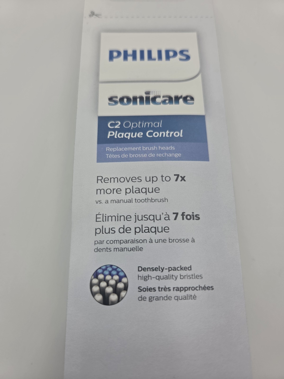 Philips Sonicare C2 Optimal Plaque Control Replacement Brush Heads White 3-Pack