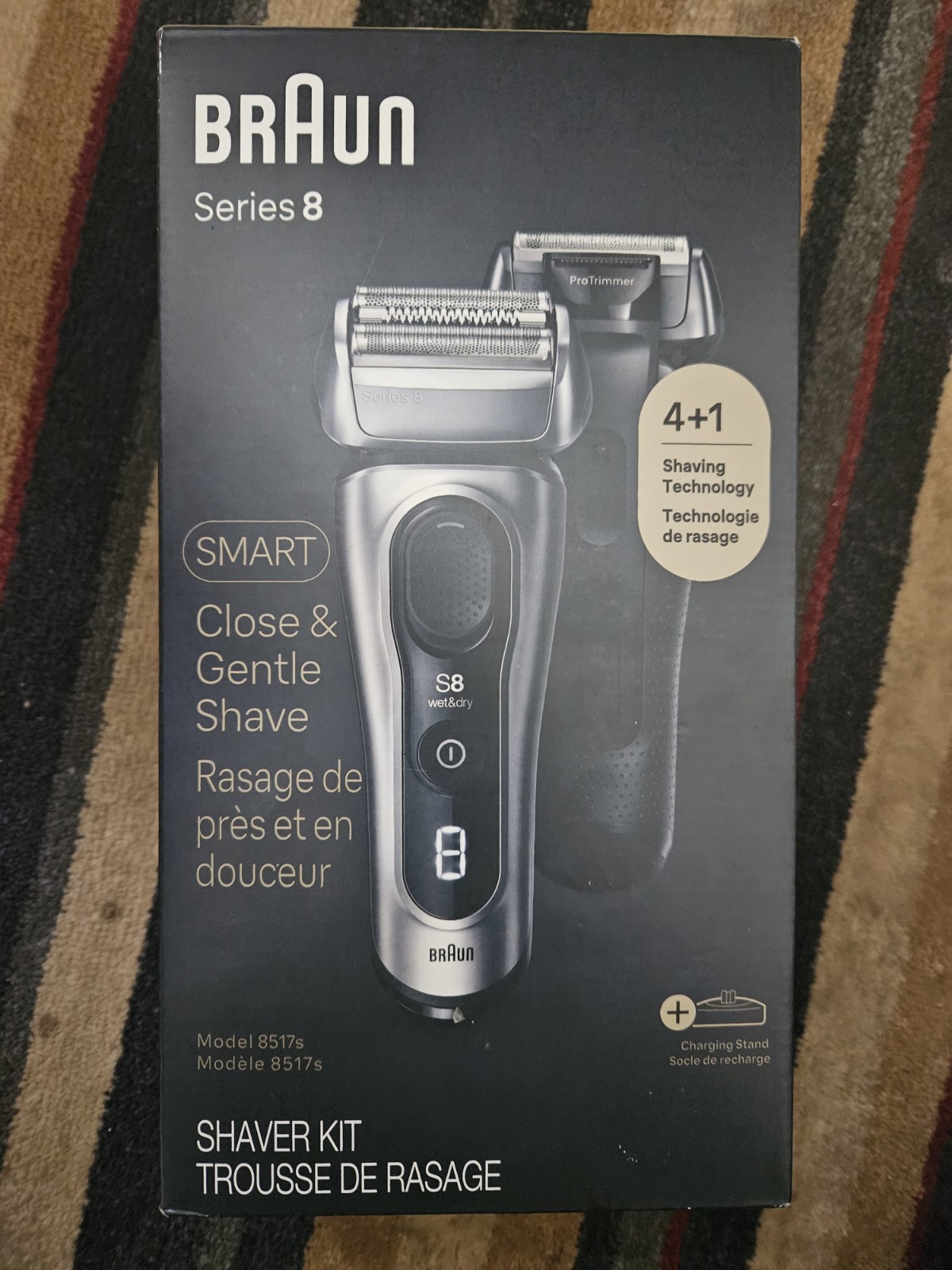 Braun Series 8 S8 8517s Wet Dry Cordless Foil Shaver ProTrimmer Kit