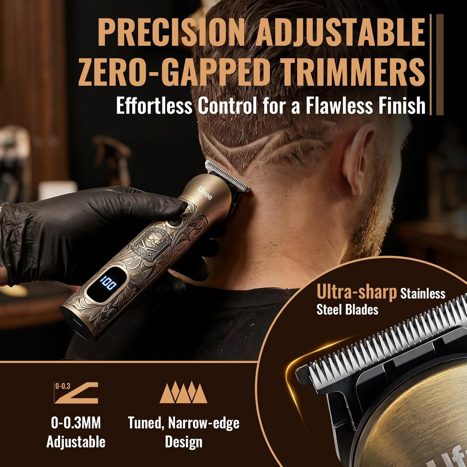 Hair Clippers for Men, Beard Trimmer, Foil Shaver 3-In-1 Grooming Kit | Type-C F