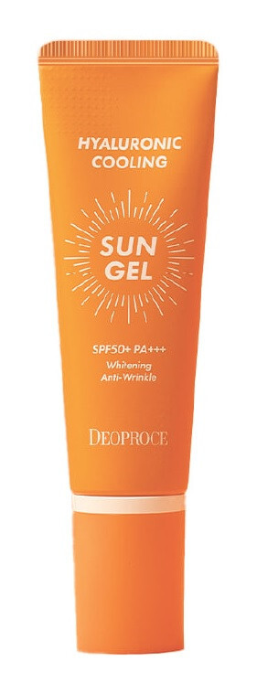 Korean Hydrating Sunscreen None Greasy Hyaluronic Cooling Sun Gel SPF 50 UV Rays
