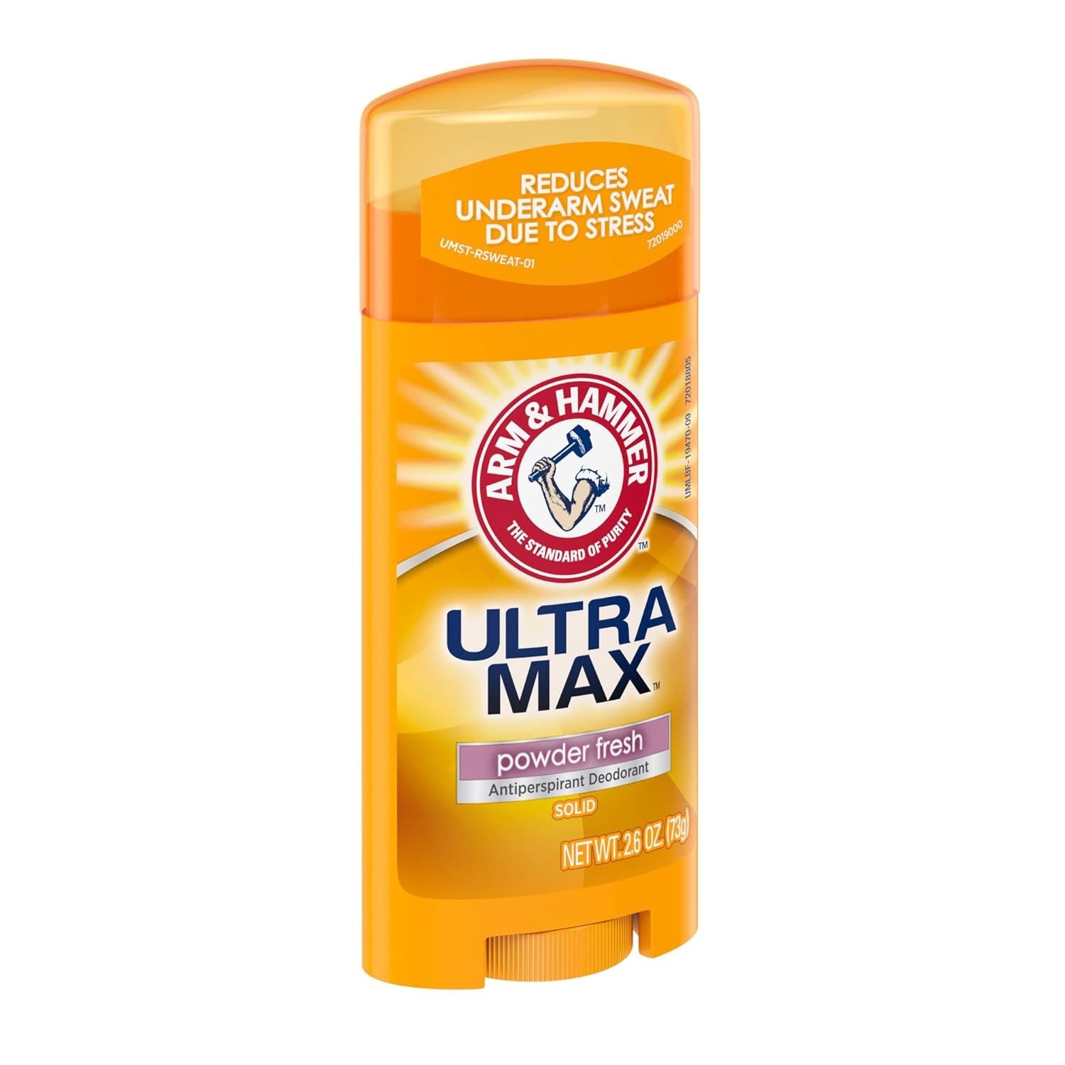 (12-PACK) ARM & HAMMER ULTRA MAX Deodorant, Powder Fresh, Solid Stick, 2.6 Oz