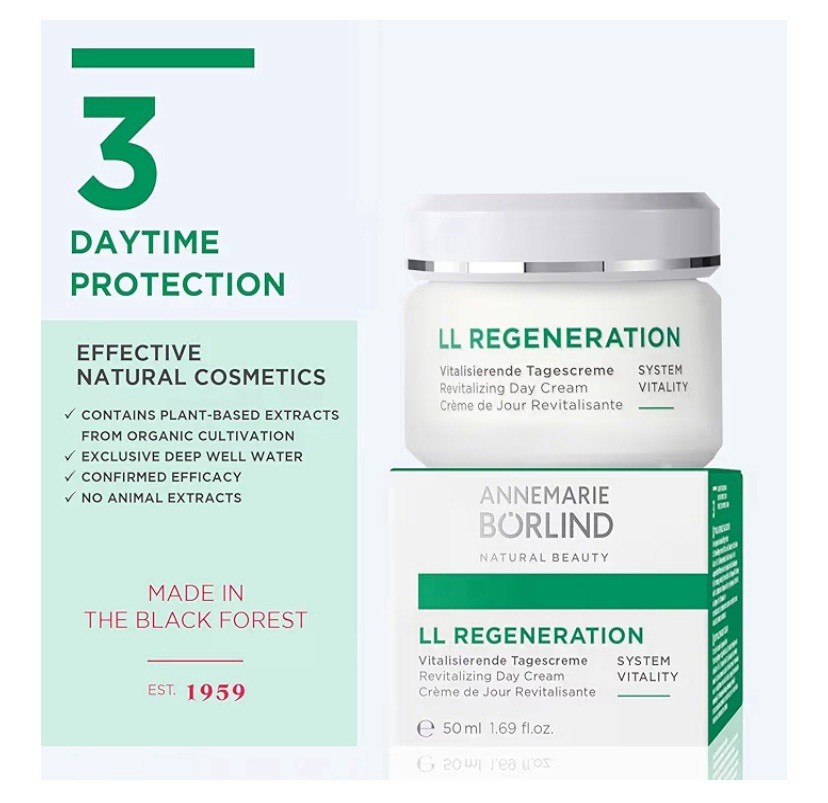 Annemarie Börlind LL Regeneration Face Day Moisturizer Cream 1.69 fl oz