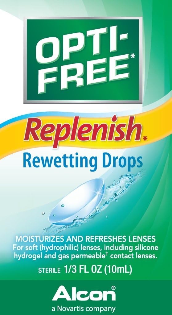 Opti-Free Replenish Rewetting Drops,10-mL,0.33 Fl Oz