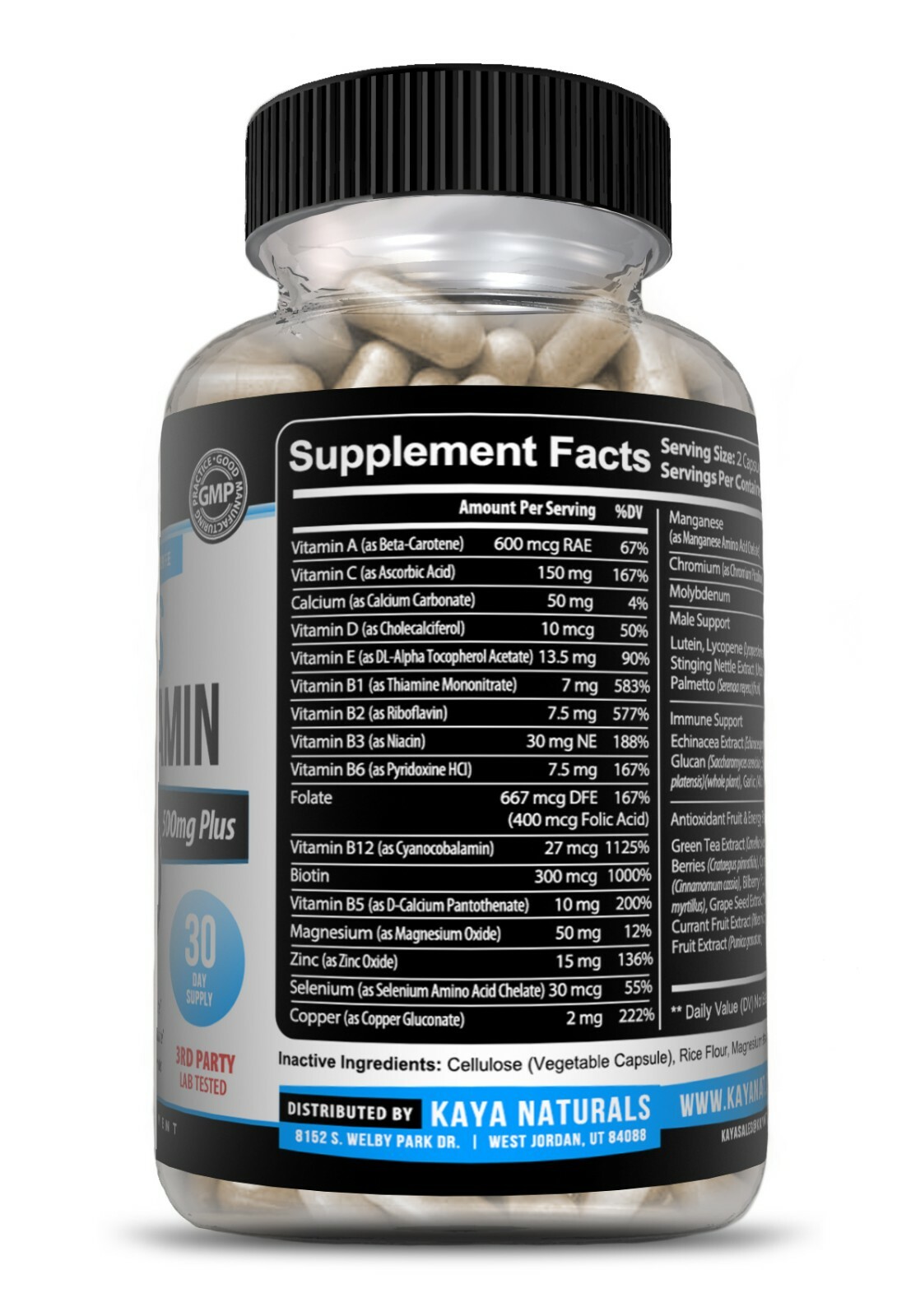 (2 Pack) Multi Vitamin for Men Capsules Mens Prostate Multivitamin Multimineral