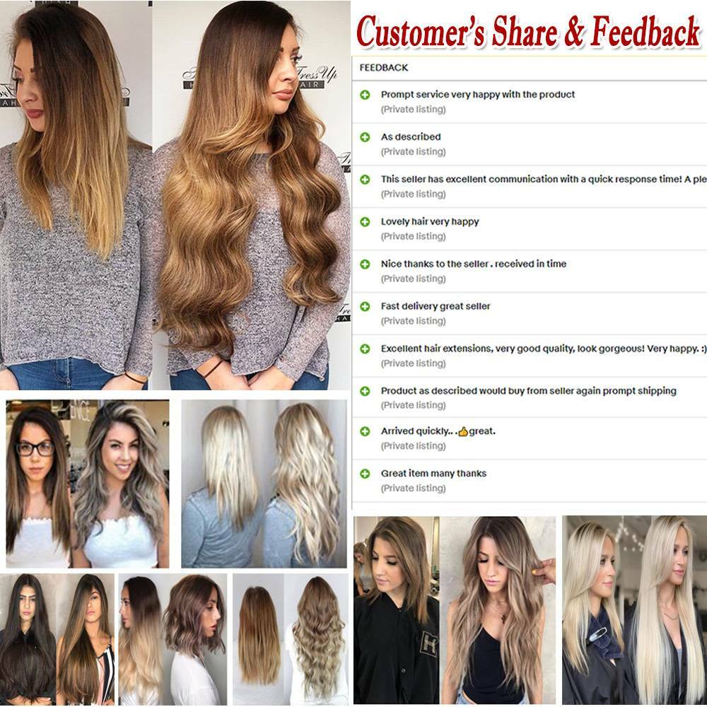 16″-24″ Double Drawn Nail U Tip Human Hair Extensions Pre-bonded Keratin 1g 200g