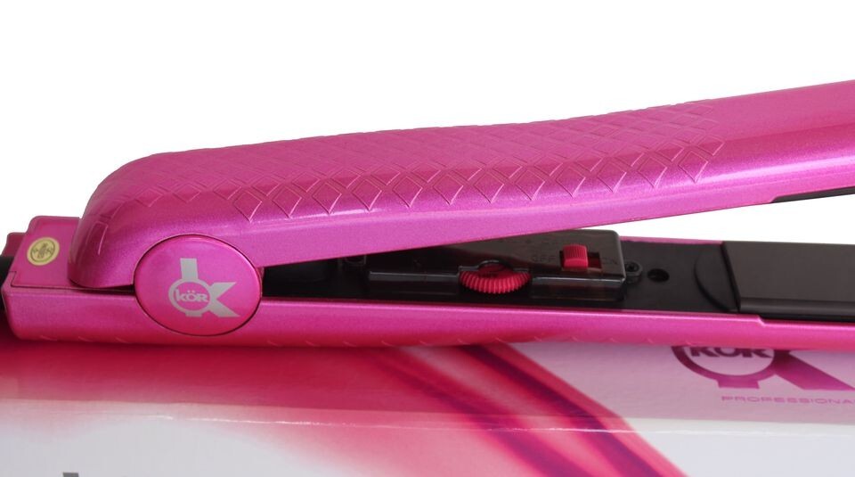 KOR Hair Straightener 100% Ceramic Pink & Purple Hair Iron 3 Years Warranty