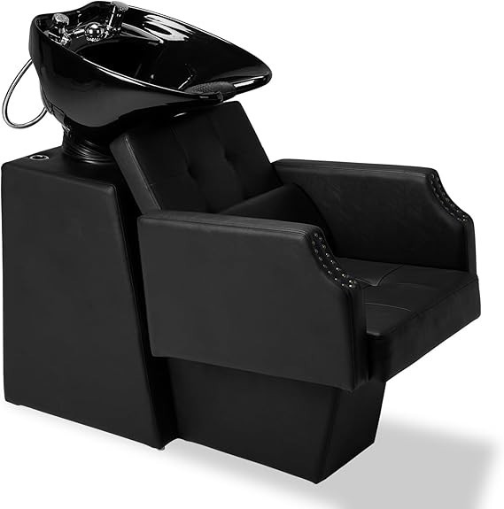 Backwash Barber Shampoo Chair Bowl Sink Unit Station Spa Salon Beauty Equipment