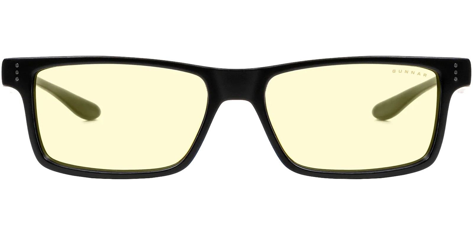 Gunnar Vertex Onyx Rectangle Blue Light Blocking Reading Glasses – 00101 3.0 54