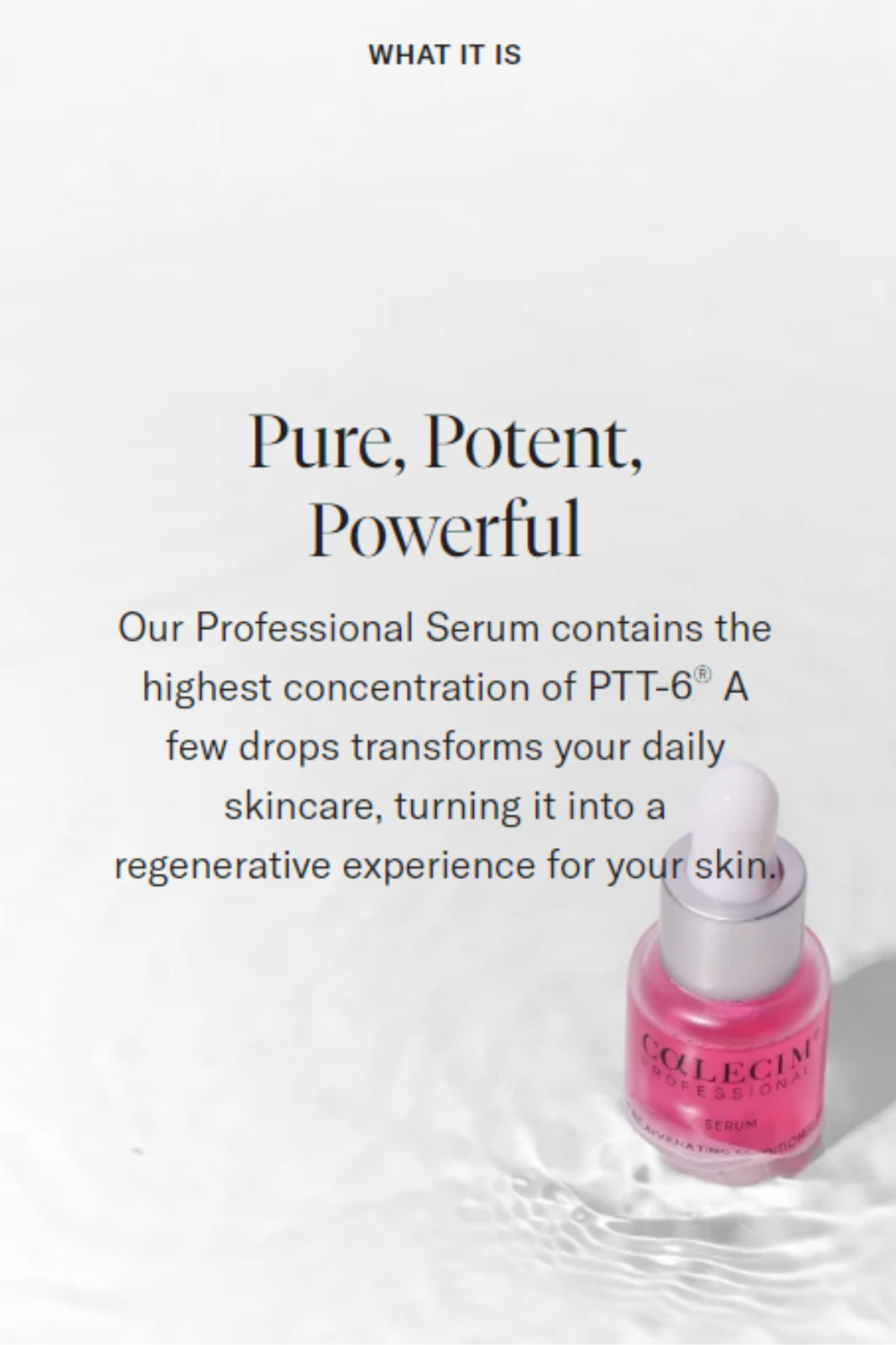 Calecim Professional – Advanced Stem Cell Regenerative Skin Serum 5 ml EXP 04/28