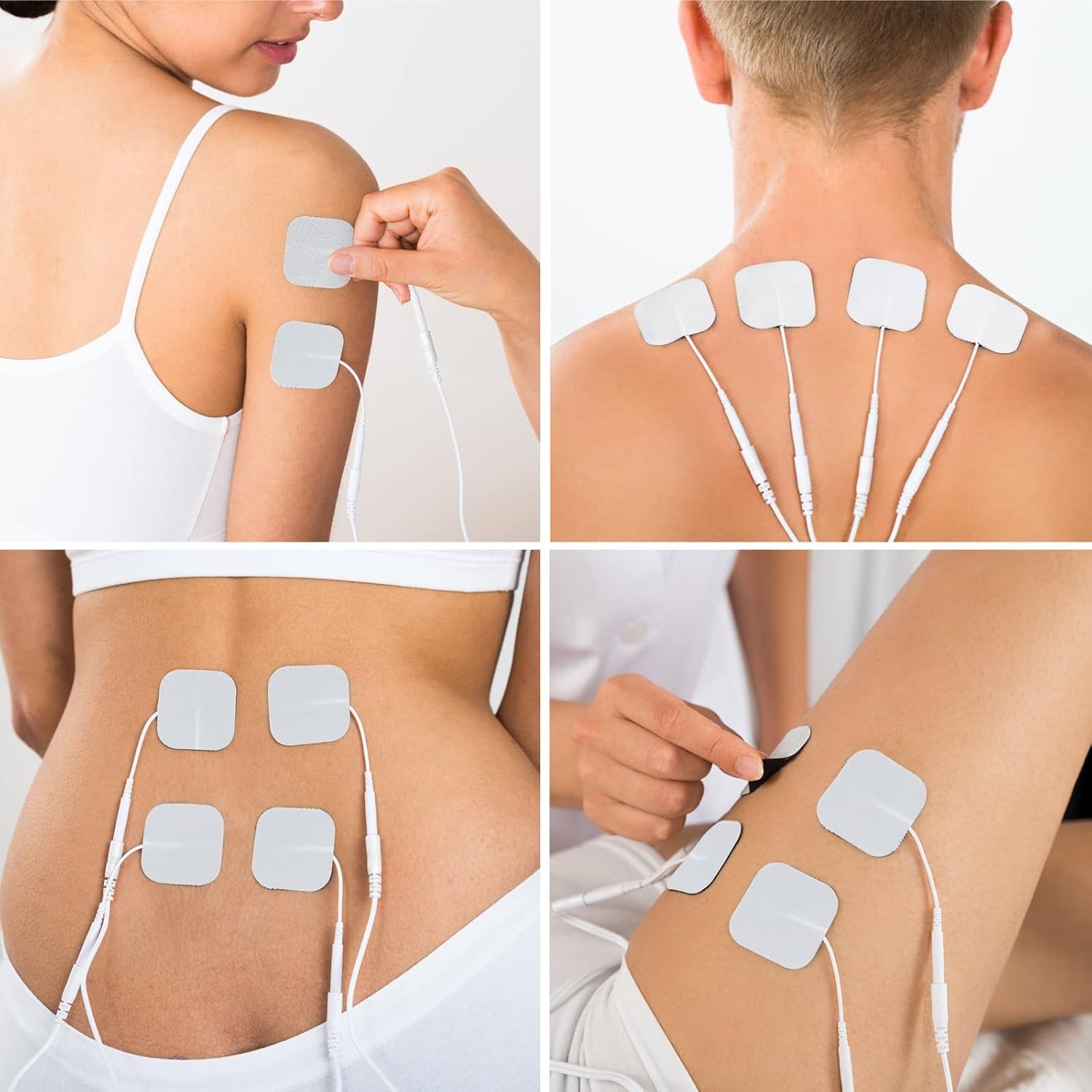 40 TENS Electrode Pads EMS Replacement Unit 7000 3000 2×2 Muscle Stimulator BULK