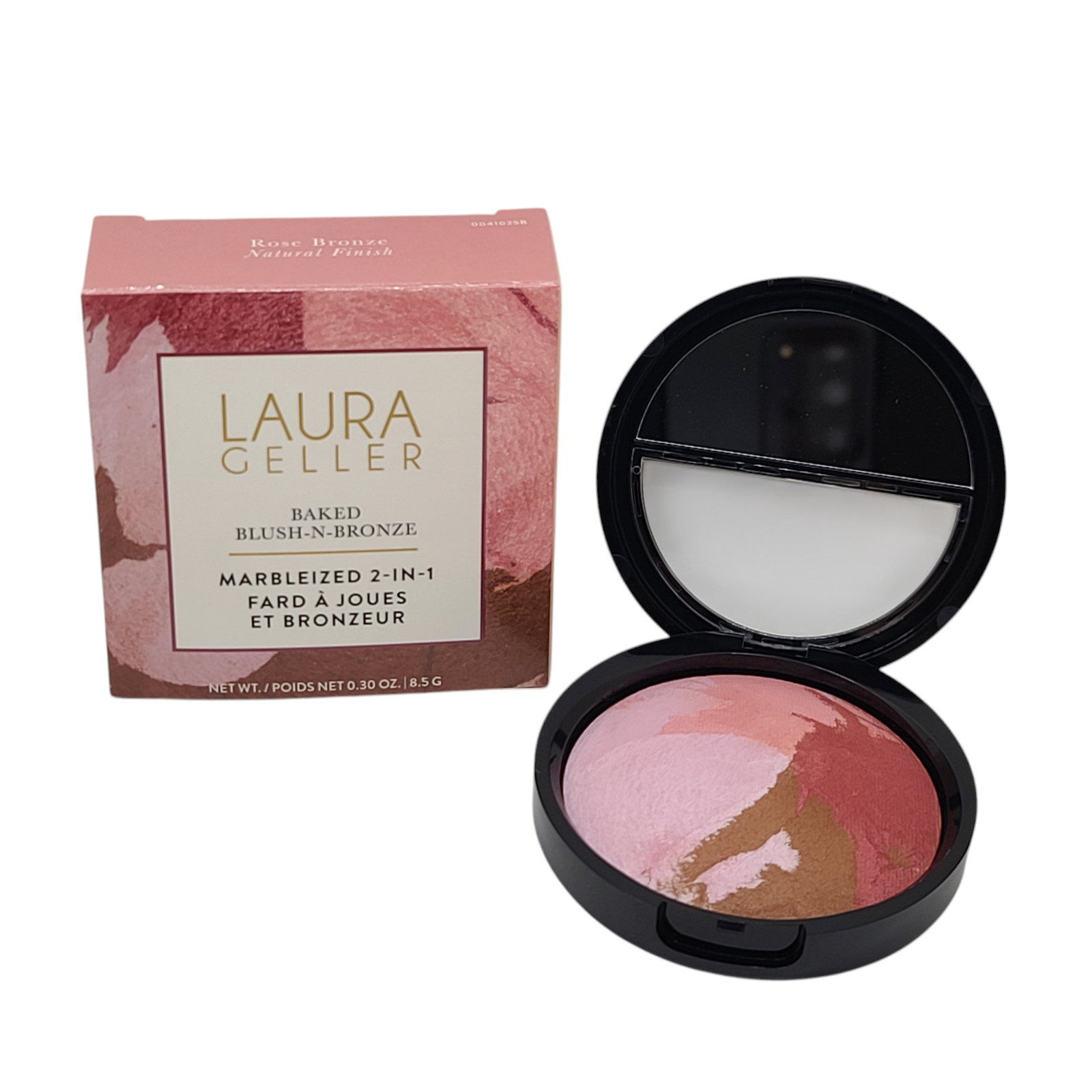 Laura Geller Baked Blush-n-Bronze Marbleized 2-in-1 – Rose Bronze 0.30oz/8.5g