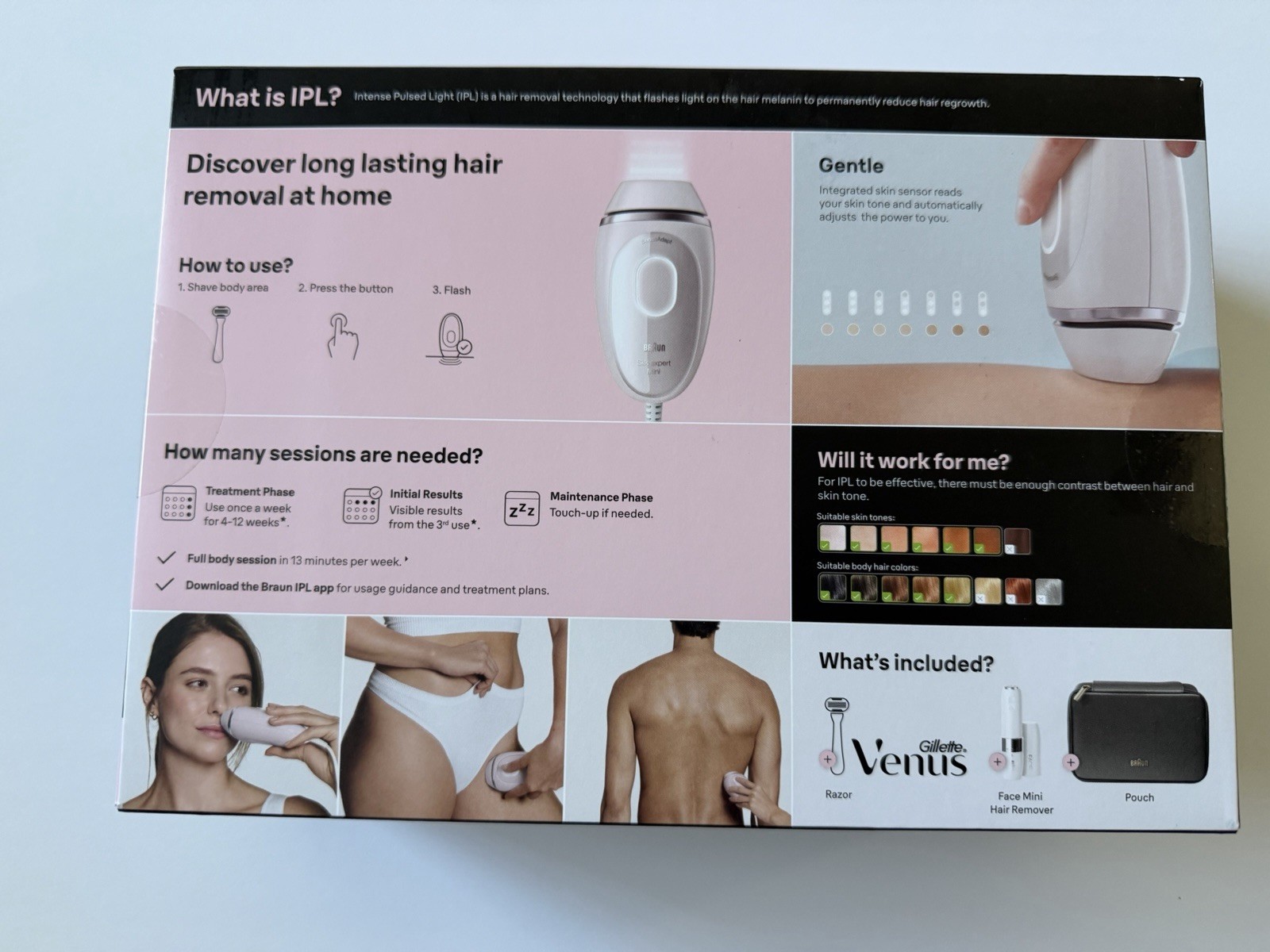 BRAUN Silk Expert Mini IPL Hair Removal Device New Sealed