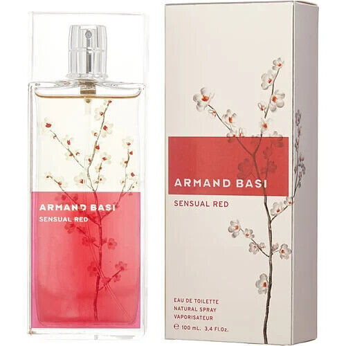 ARMAND BASI SENSUAL RED-WOMEN-EDT-SPRAY-3.4 OZ-100ML-AUTHENTIC-MADE IN SPAIN
