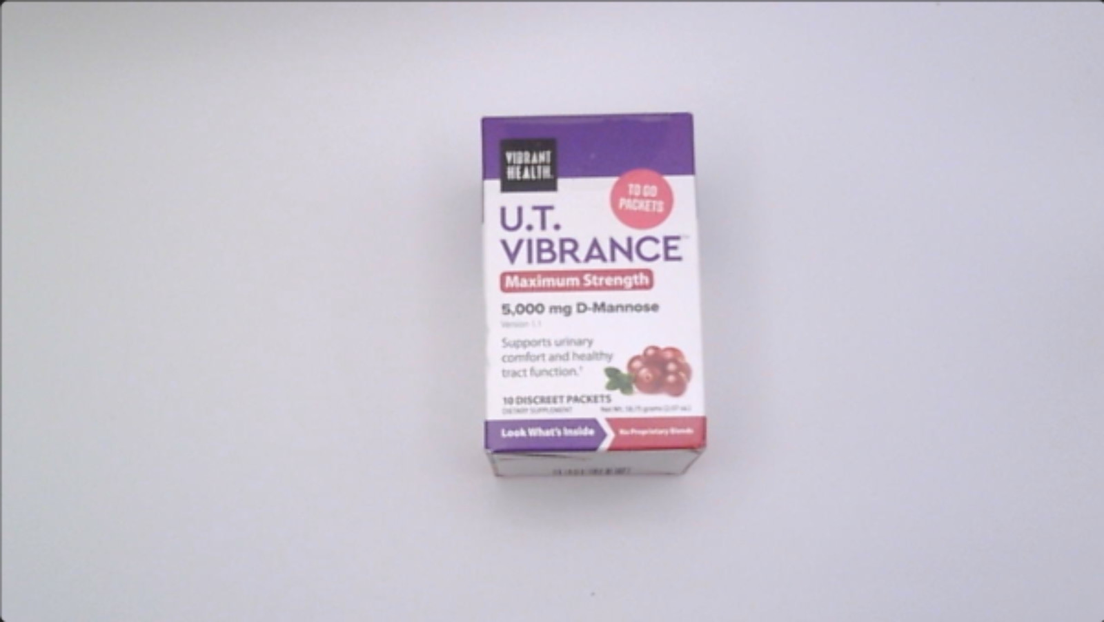 2/27 Vibrant Health, U.T. Vibrance Stick Packs, Crisis Intervention for Urinary