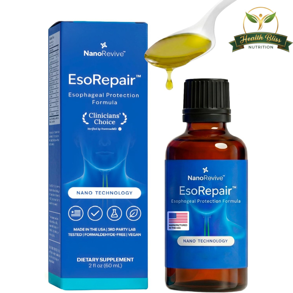 NANOREVIVE EsoRepair – 2 fl oz (60 ml) Digestive Support Supplement – Natural