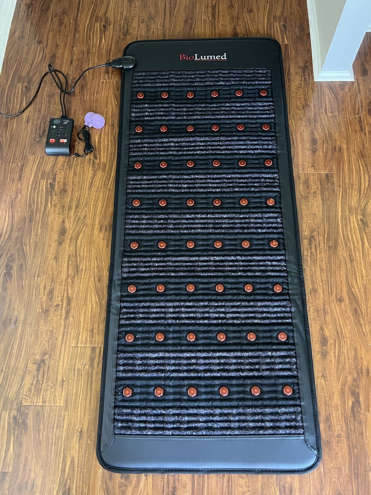 BioLumed PEMF + Red Light whole body mat with CASE – Infrared Heating 29″ x 73″
