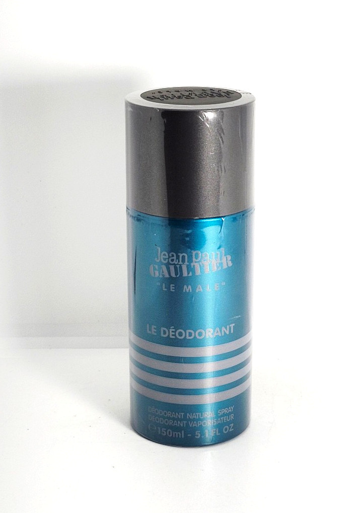 DEODORANT SPRAY-LE MALE-JEAN PAUL GAULTIER-5.1 OZ-150 ML-AUTHENTIC-MADE IN SPAIN