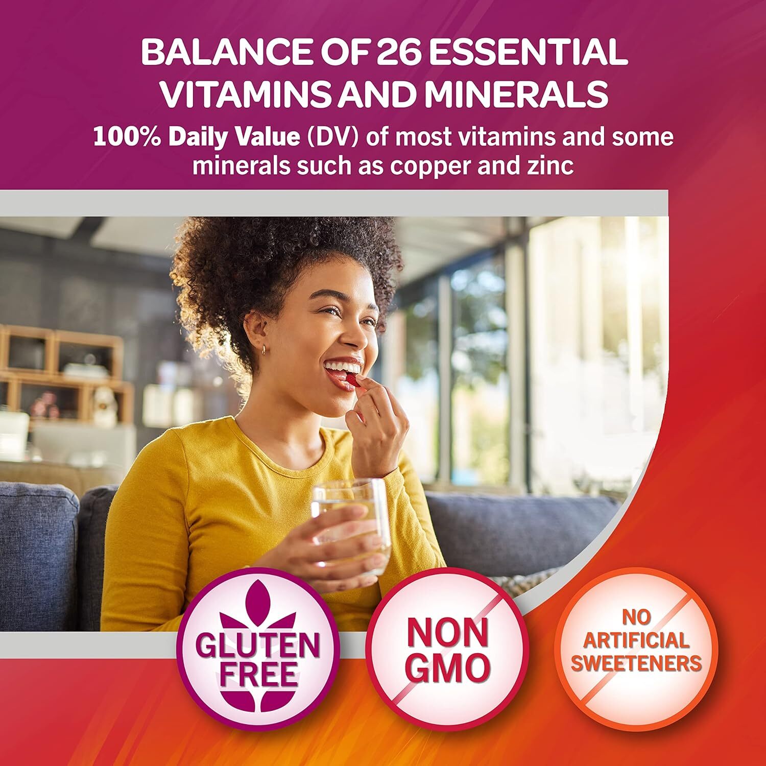 Geritol Multivitamin Supplement Contains B-Vitamins, Antioxidants, Iron 40ct