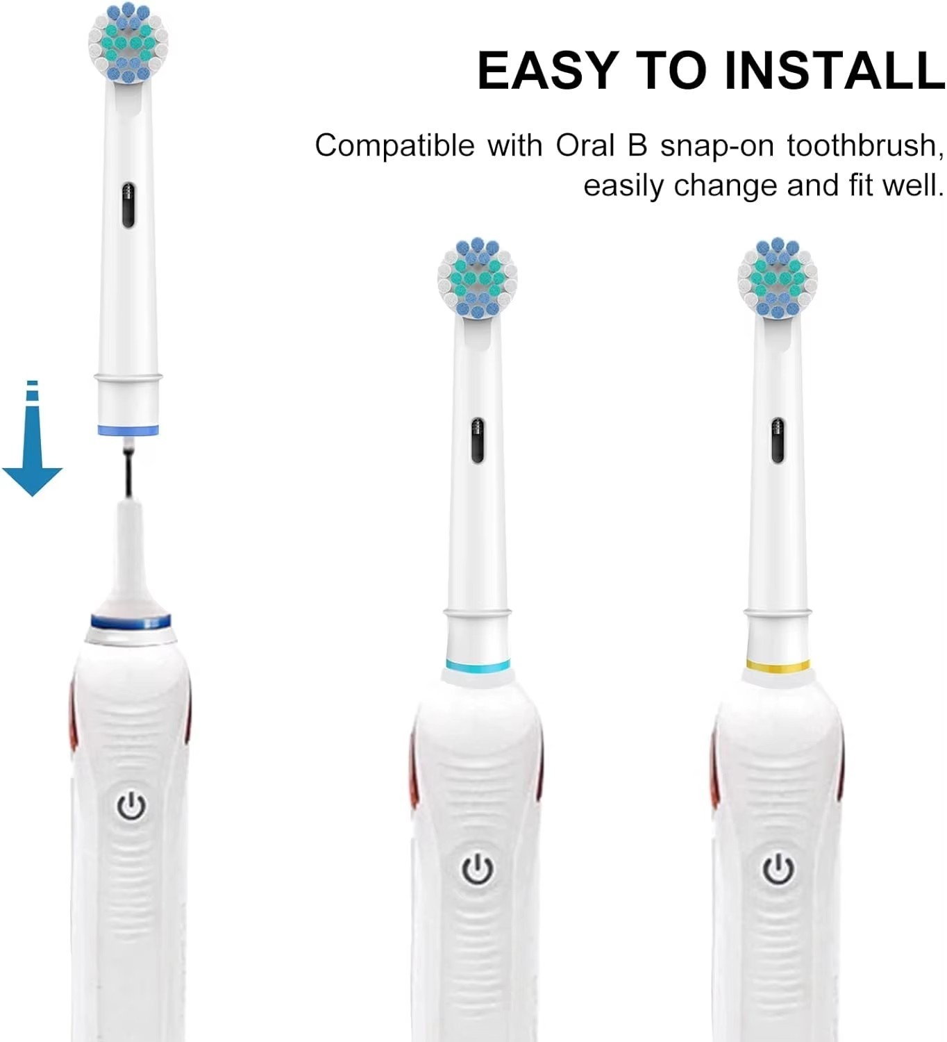 20PCS Precision Electric Toothbrush Replacement Fit For Oral Braun Brush Heads