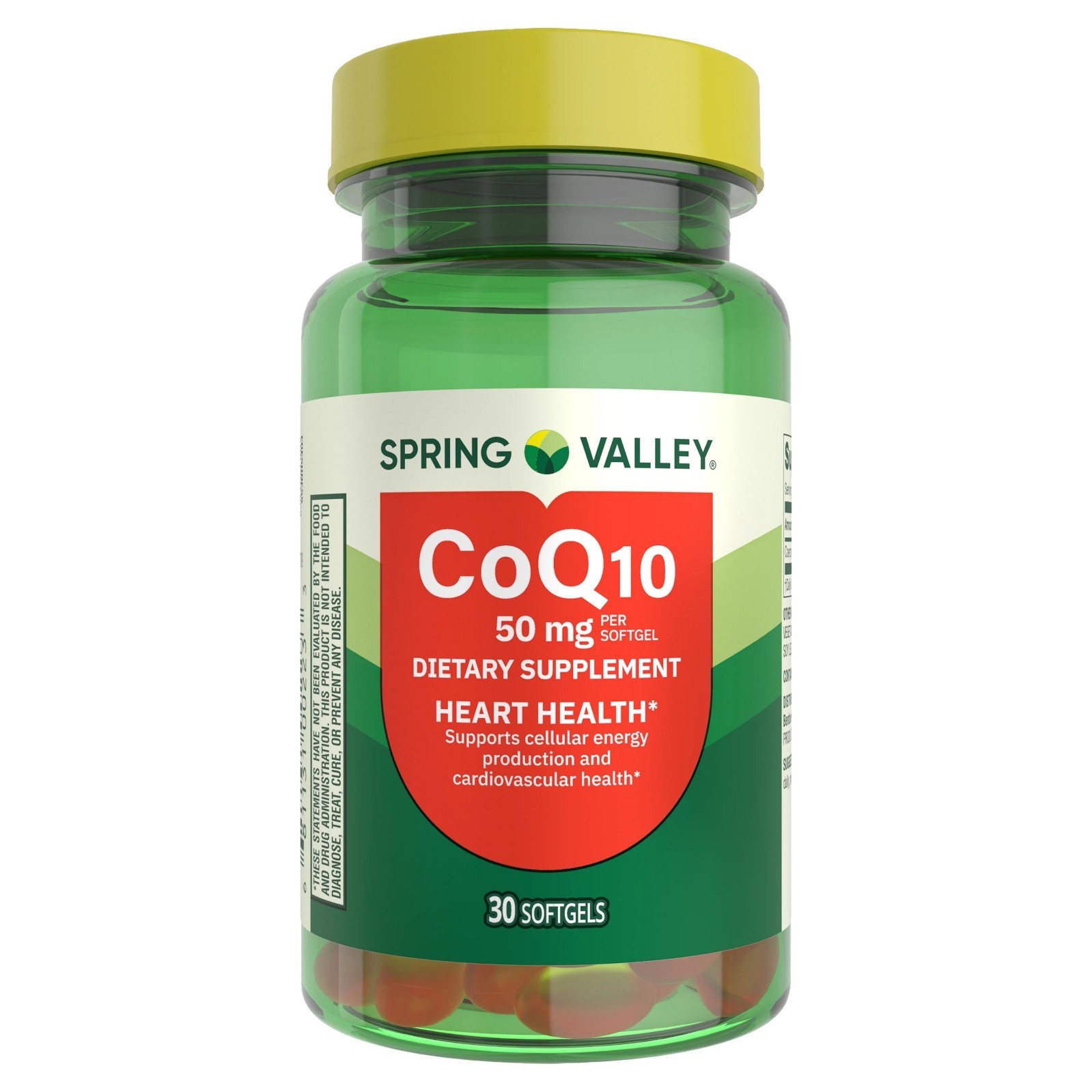 (2 pack) Spring Valley CoQ10 Dietary Supplement Softgels for Heart Health, 50 mg