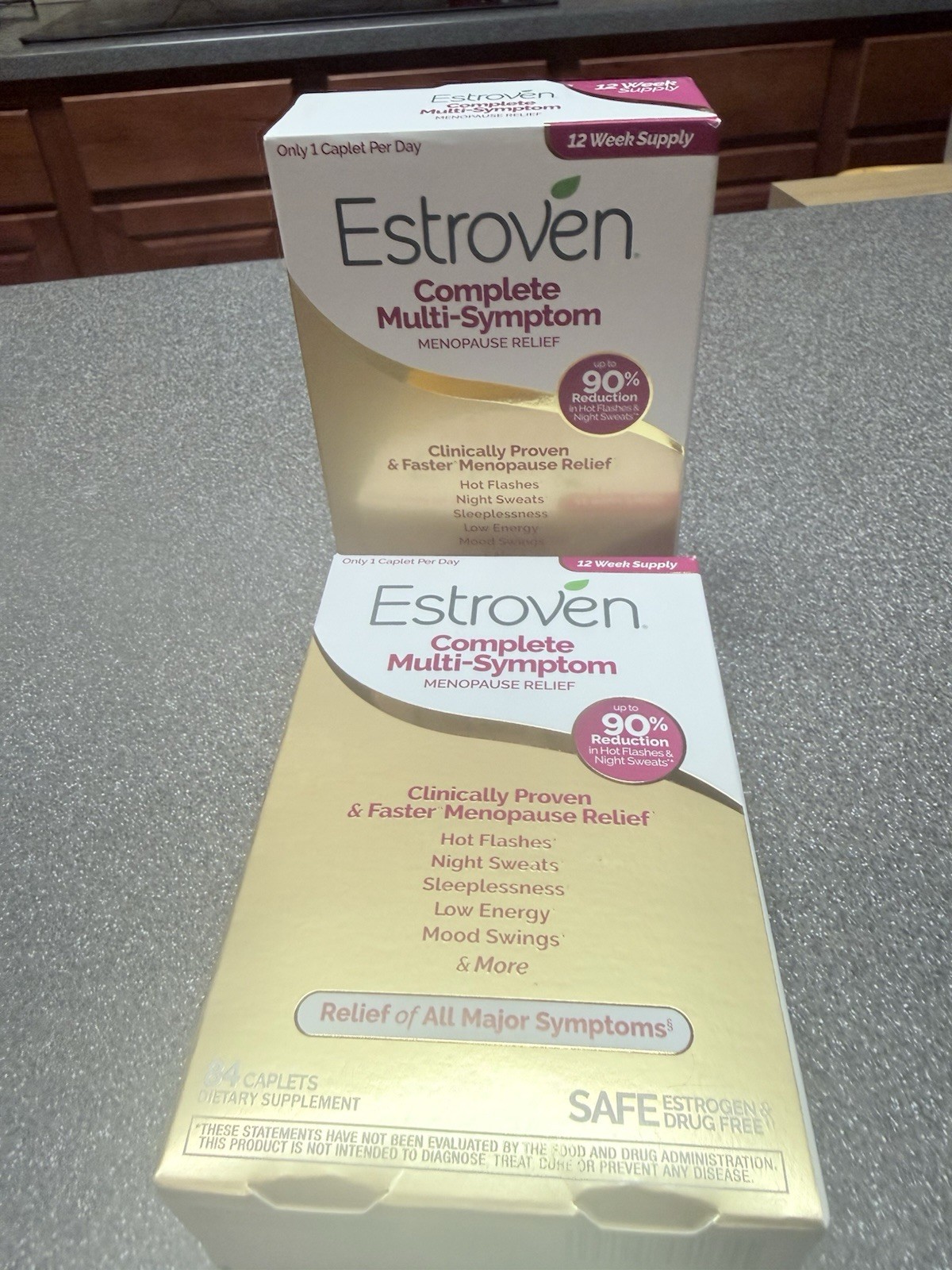 Estroven Complete Multi-Symptom Menopause Relief 84 Caplets Free Shipping 07/26