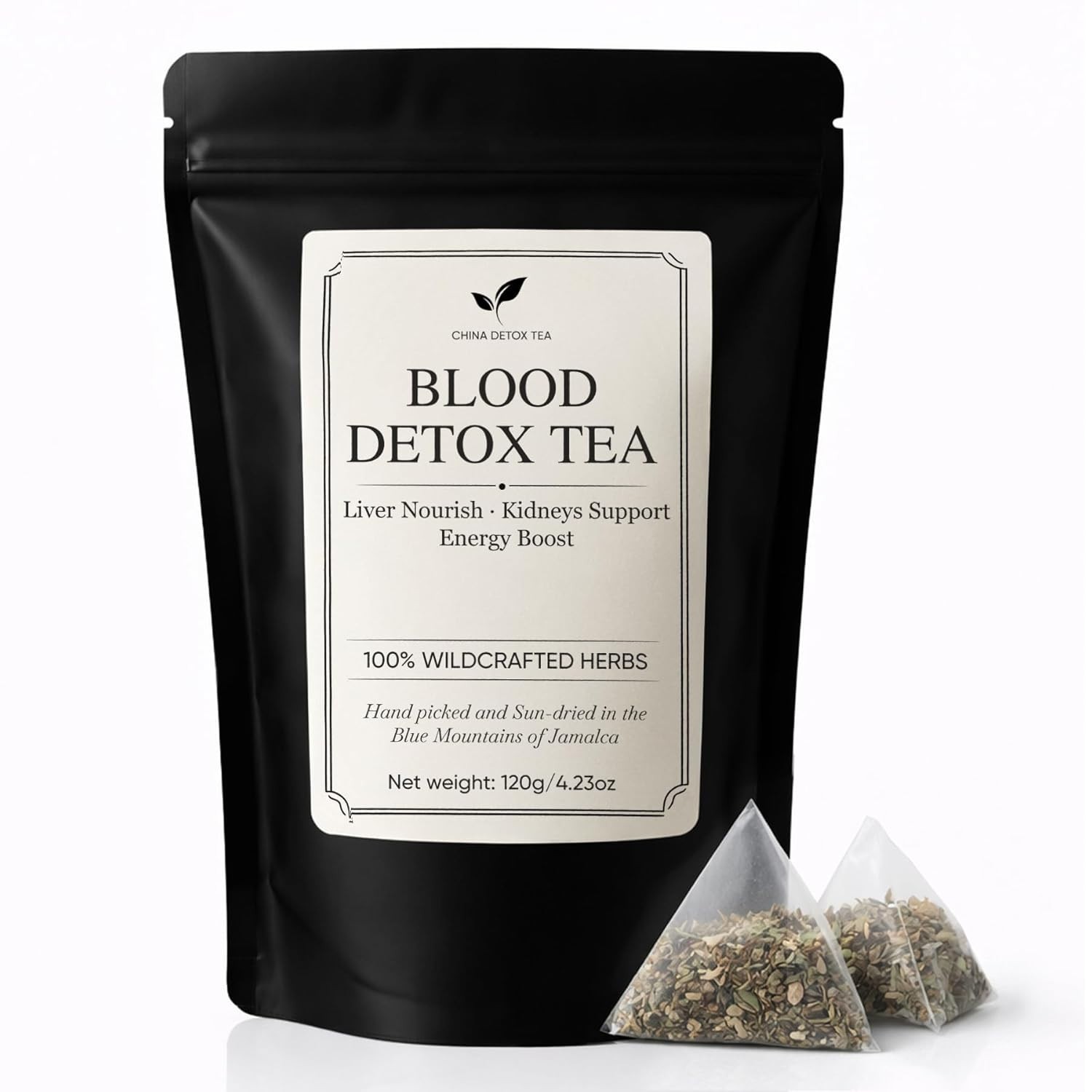 Jamaican Healing Garden Blood Detox Tea,Wildcrafted Herbs with Guaco,Burdock R..