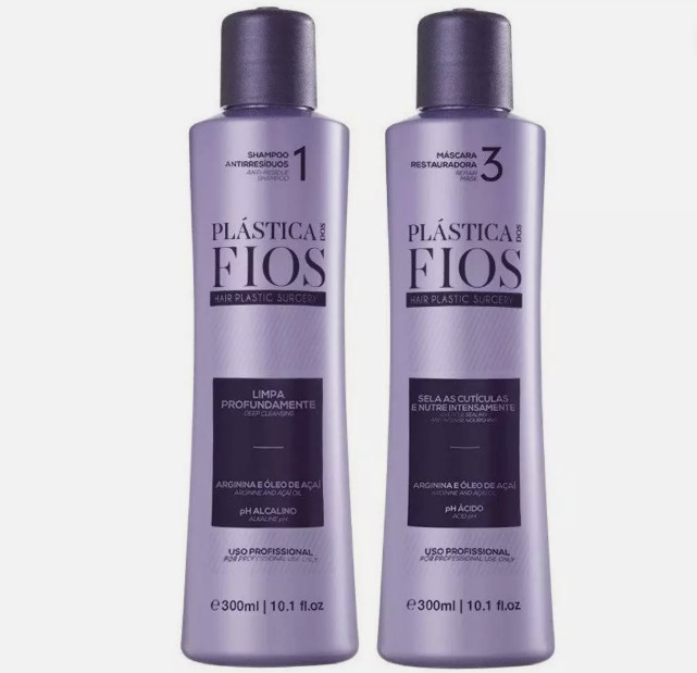 Plastica Dos Fios Hair Detox Special Cleaning Kit 10.1 floz 300ml