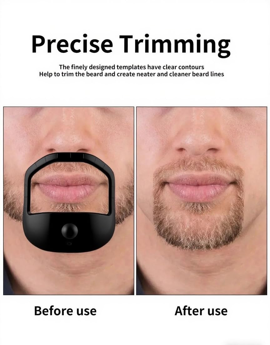 5 PCS Beard Shaper Set for Men – Goatee Shaper, Beard Lineup Tool, Beard Templat