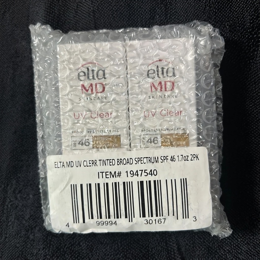 2 Pack UV Clear TINTED Facial Sunscreen SPF 46 1.7 oz Experation 2029 New in Box