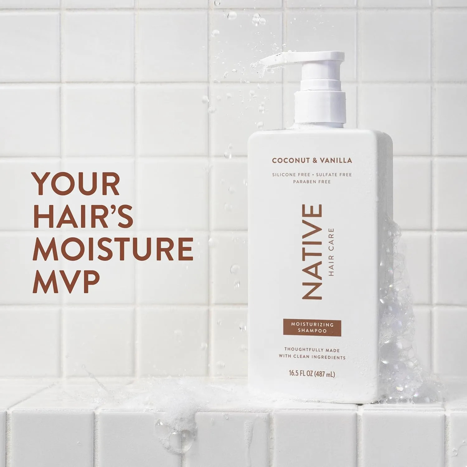 Native Coconut and Vanilla Shampoo and Conditioner Set 2 Pack Sulfate Free