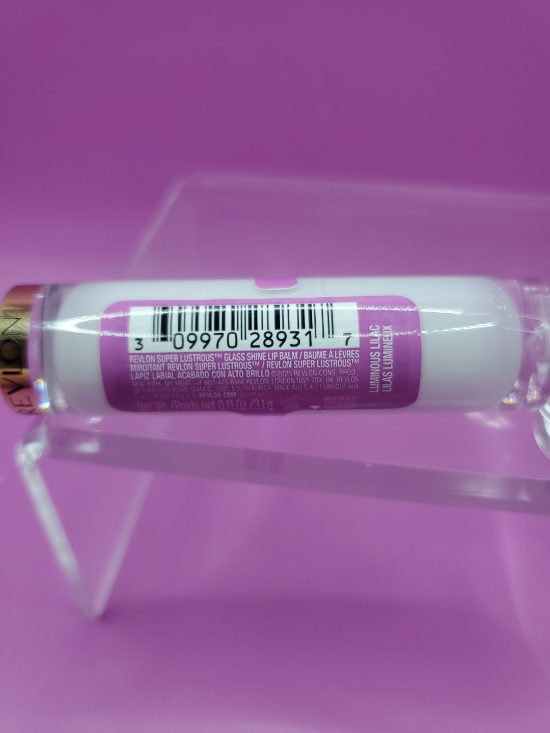 2 Pack Revlon Super Lustrous Glass Shine Lipstick 017 Luminous Lilac New Sealed