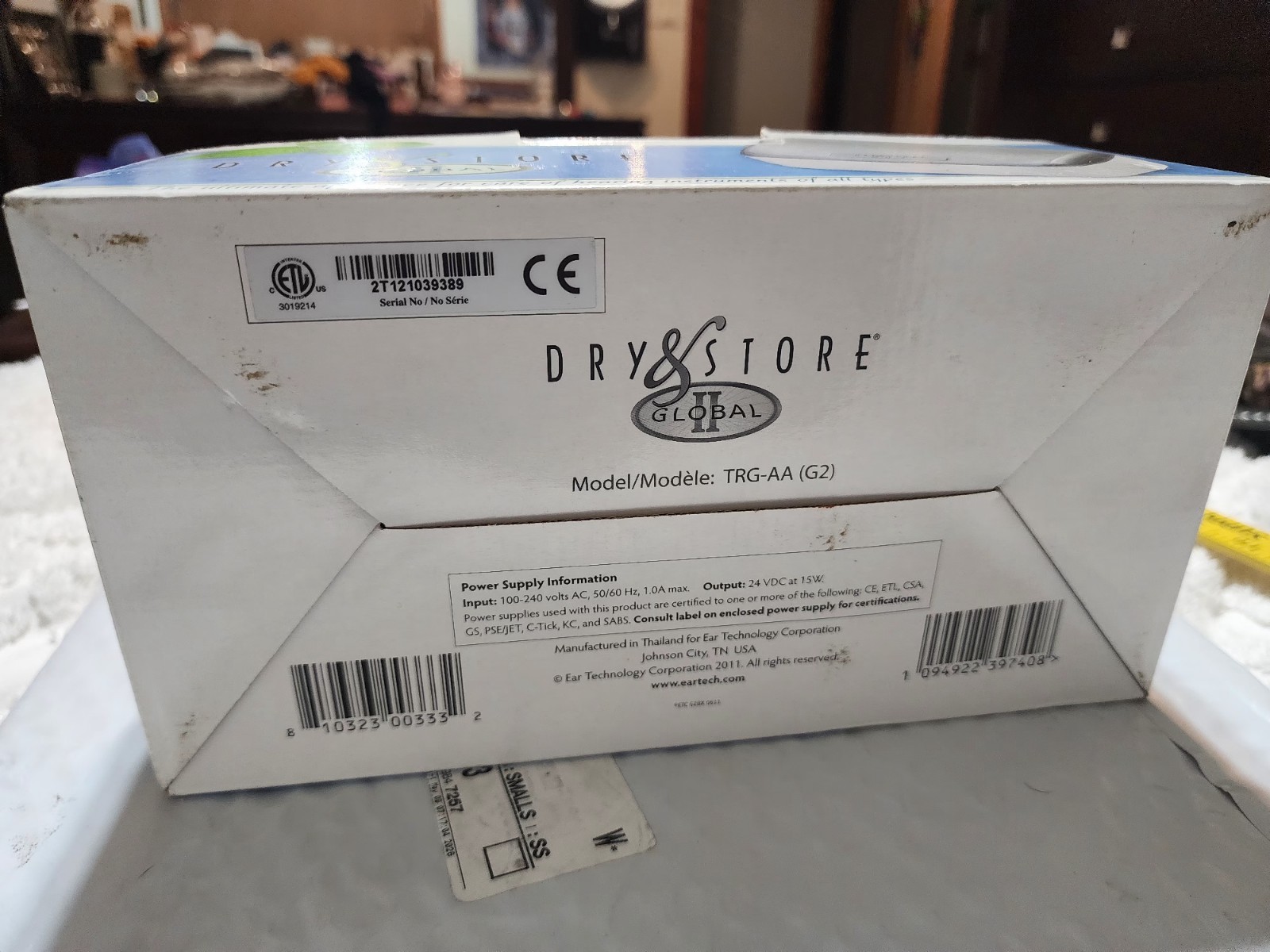 Dry & Store Global II Hearing Instrument Dehumidifier Model TRG-AA (G2)
