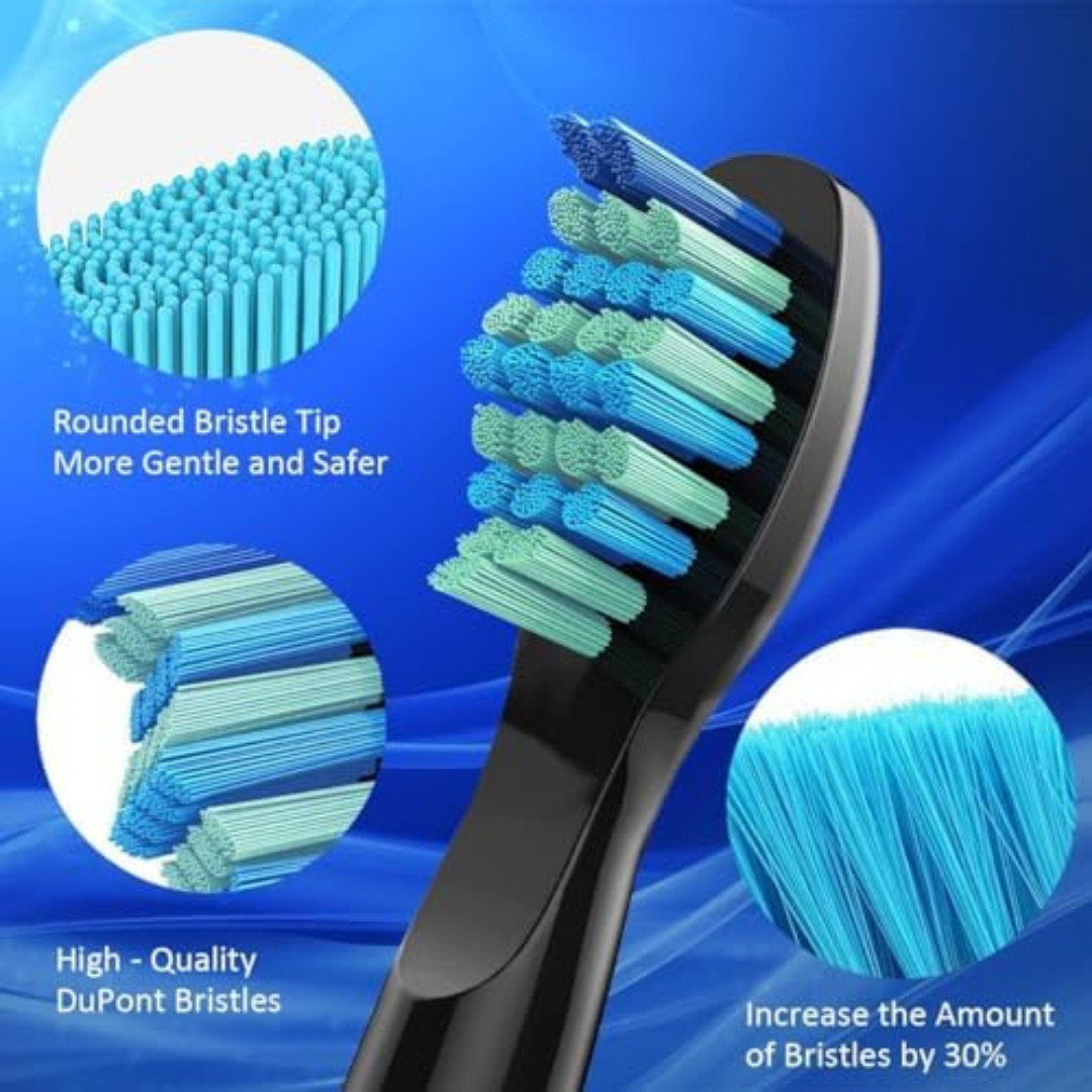 10 Pack Toothbrush Replacement Heads Compatible with Fairywill FW-507/508/515