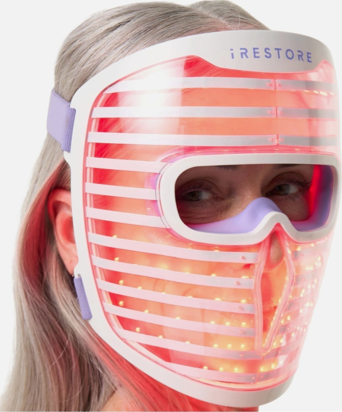iRestore Led Face Mask Red Light Therapy 360 LEDs Wrinkles Dark Spots
