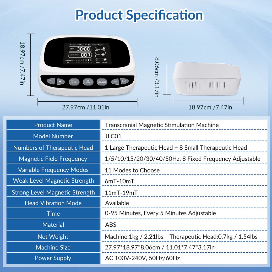 RTMS Transcranial Magnetic Stimulation Device for Depression Anxiety Therapy