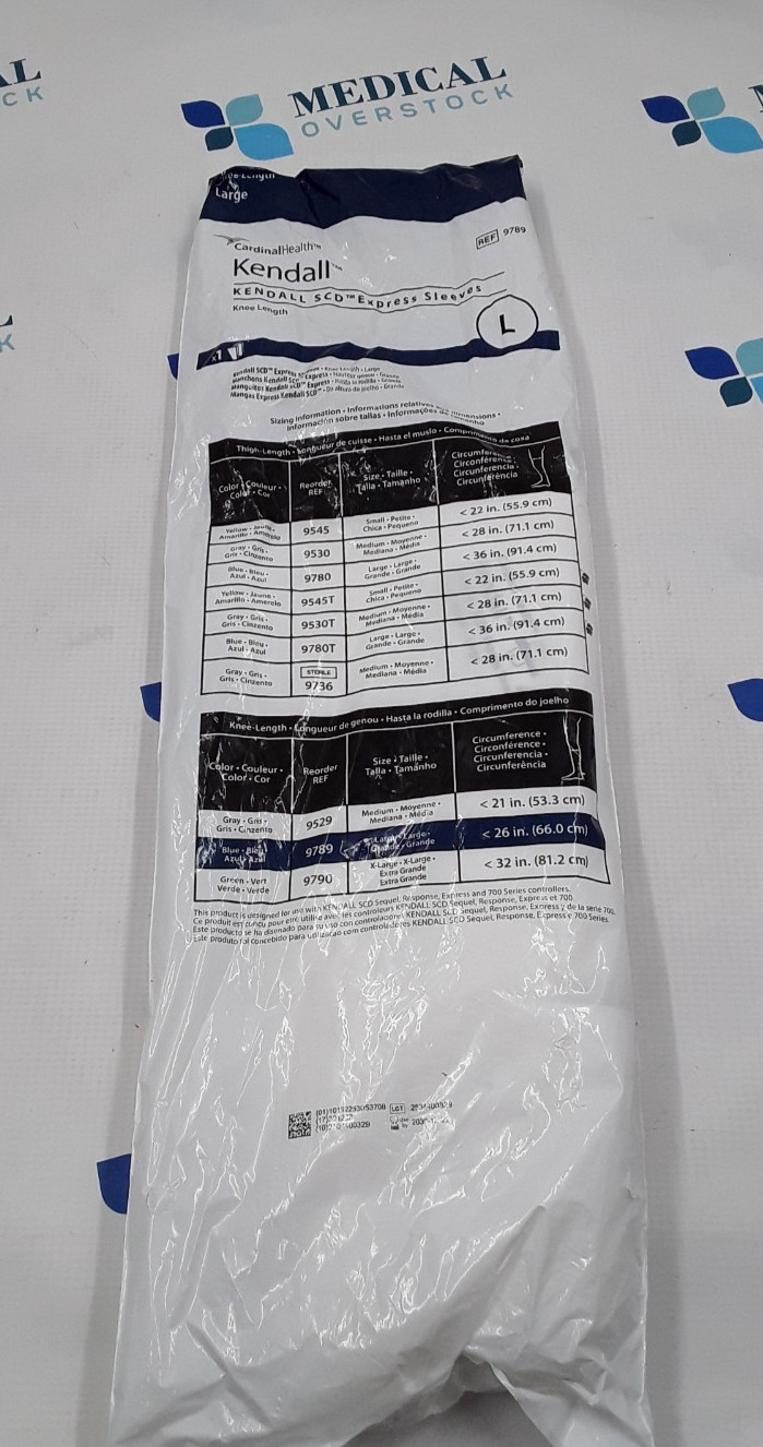 Cardinal Health Kendall SCD Express Sleeves REF 9789 Large EXP 2030