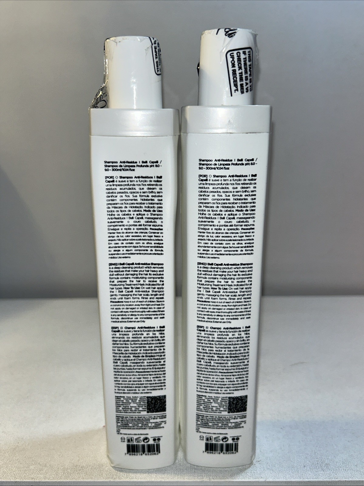 2 Sealed Ibelli Capelli Ravenna Anti-Residue Shampoo 10 Oz Damaged Outer Packag