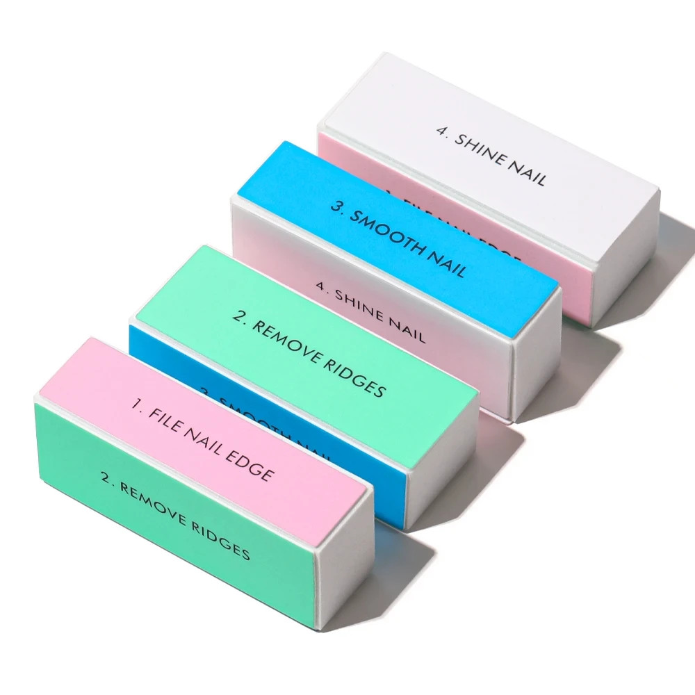 Professional 4 Ways Nail Buffing Block Manicure Pedicure Tools Emery Board Files