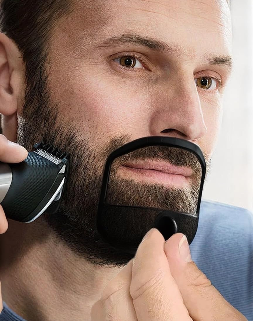 5 PCS Beard Shaper Set for Men – Goatee Shaper, Beard Lineup Tool, Beard Templat