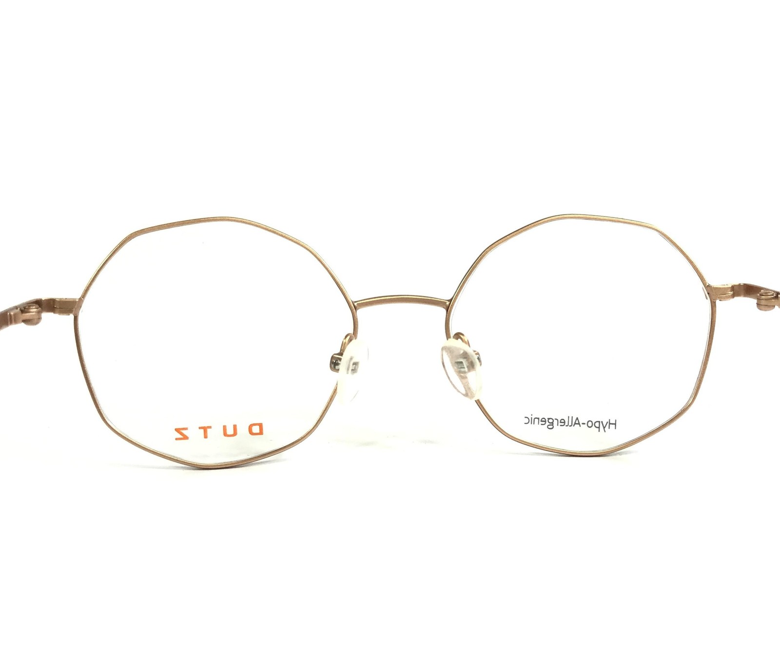 Dutz Eyeglasses Frames DK192 Col 45 Blue Matte Gold Tortoise Octagonal 46-18-130