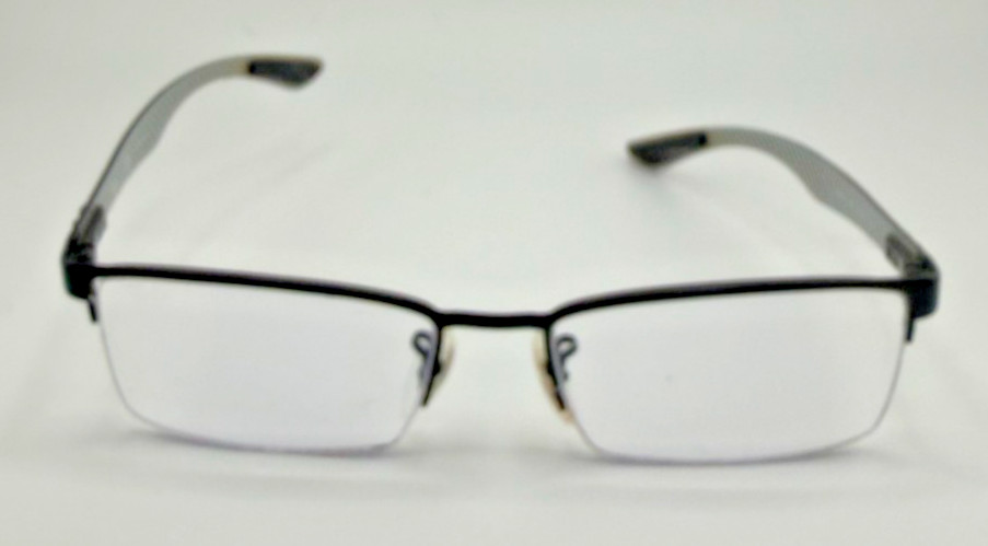RAY-BAN EYEGLASSES FRAMES ONLY RB8412 2503 BLACK HALF RIM 54-17-145