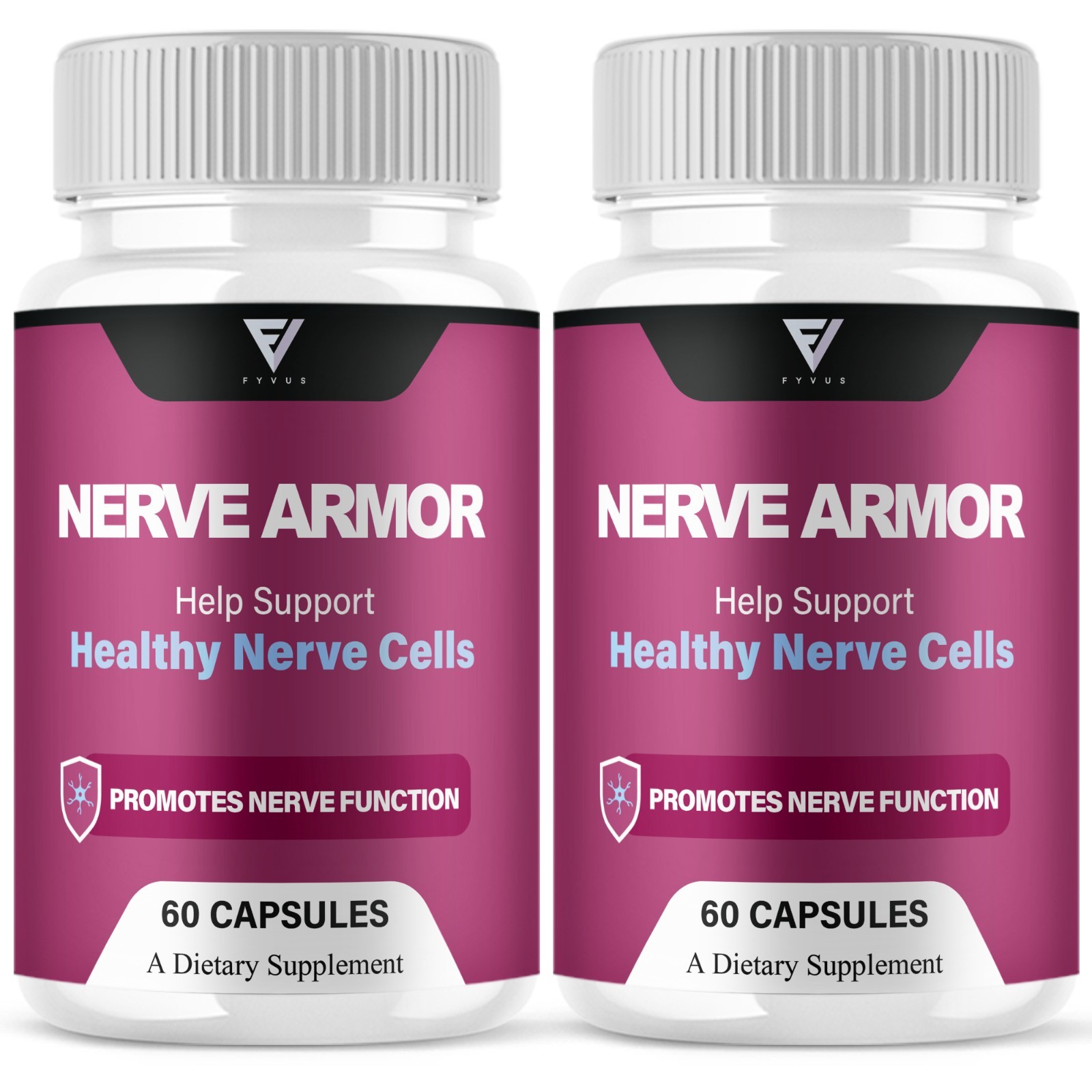 (2 Pack) Nerve Armor Brain Pills, NerveArmor Support Supplement (120 Capsules)