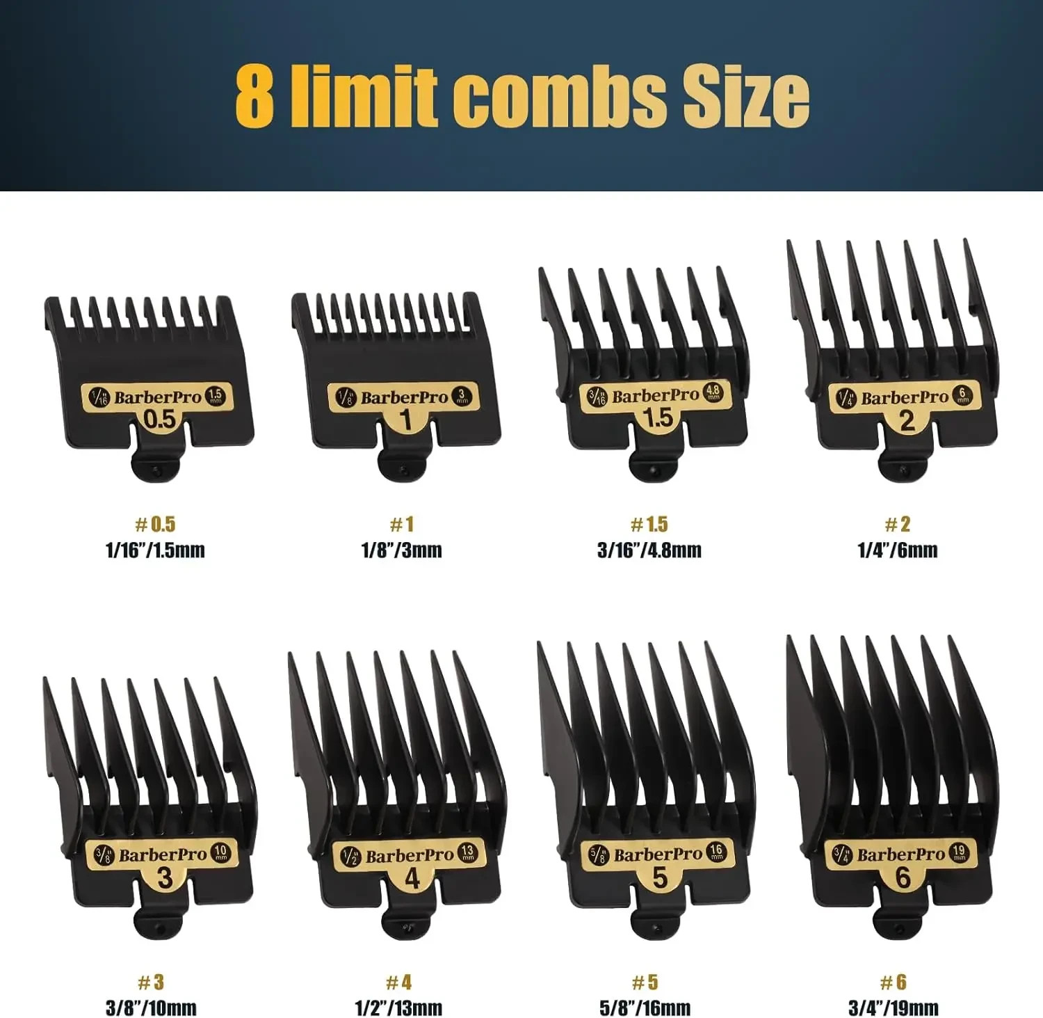 Premium Clipper Guards comb For BaBylissPro Barberology FX825, FX870, FX880, FX6