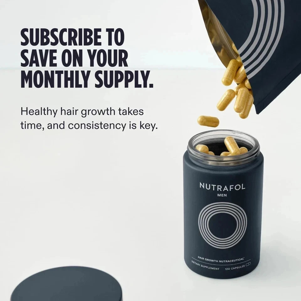 Packof 3 Men Hair Growth Vitamins Total 360 Capsules Exp 06/2027 Ship From USA