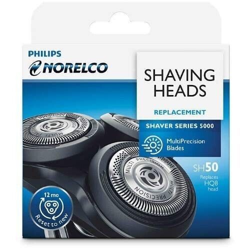 Philips Norelco SH50/52 Shaving Heads for Series 5000 6000 Replace HQ9 RQ11 HQ56